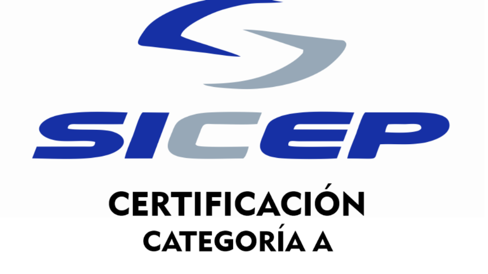 Logo oficial del sistema SICEP con texto Certificación Categoría A
